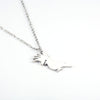 Stainless Steel 18K Gold Plated Simple Style Animal Letter Hollow Out Necklace