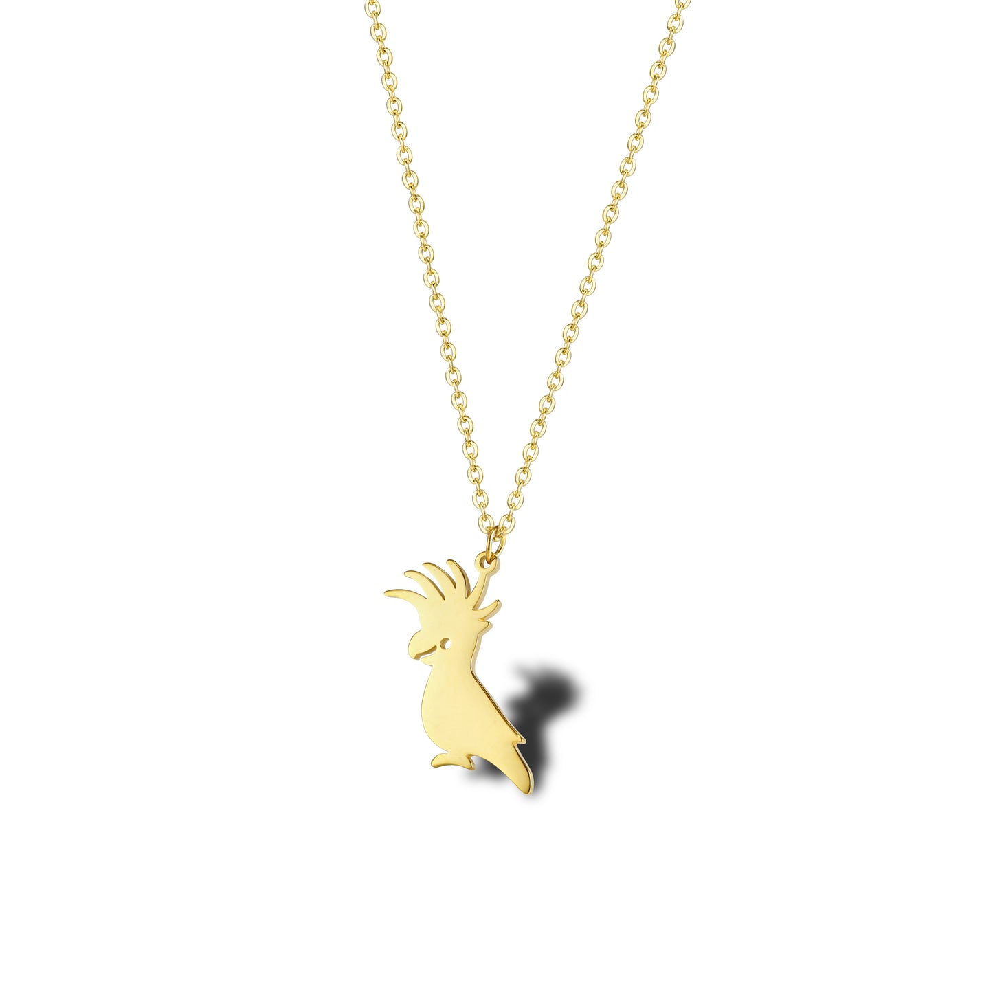 Stainless Steel 18K Gold Plated Simple Style Animal Letter Hollow Out Necklace