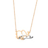 Stainless Steel 18K Gold Plated Simple Style Animal Letter Hollow Out Necklace