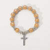 Simple Style Classic Style Cross Alloy Glass Inlay Zircon Women's Bracelets