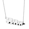 Stainless Steel 18K Gold Plated Simple Style Animal Letter Hollow Out Necklace