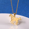 Stainless Steel 18K Gold Plated Simple Style Animal Letter Hollow Out Necklace