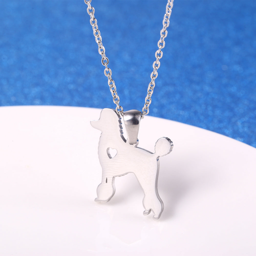 Stainless Steel 18K Gold Plated Simple Style Animal Letter Hollow Out Necklace