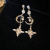 1 Pair Simple Style Butterfly Inlay Alloy Zircon Drop Earrings