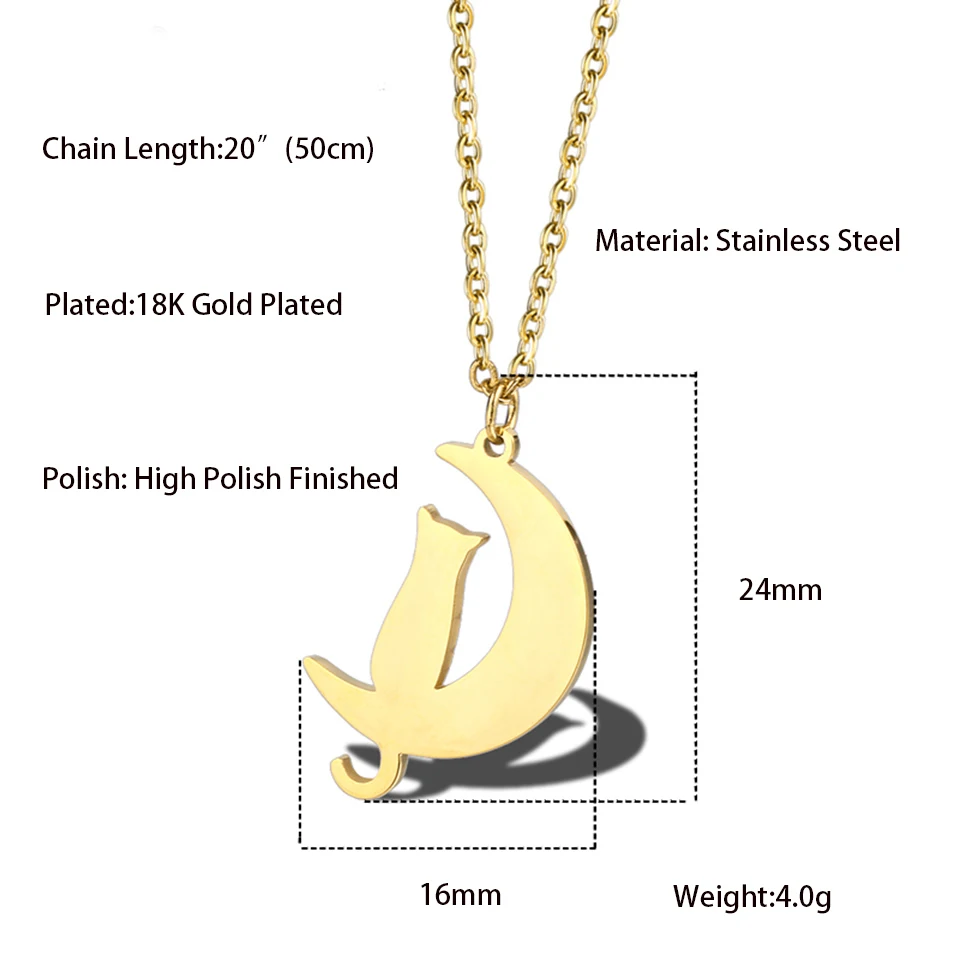 Stainless Steel 18K Gold Plated Simple Style Animal Letter Hollow Out Necklace