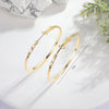 1 Pair Simple Style Round Copper 18K Gold Plated Hoop Earrings