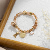 Simple Style Classic Style Color Block Alloy Glass Beaded Women's Bracelets