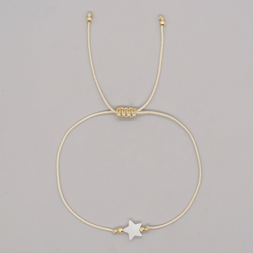 Casual Geometric Star Heart Shape Rope Women's Drawstring Bracelets