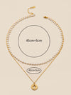 Simple Style Classic Style Cross Stainless Steel Imitation Pearl Beaded Plating Women's Necklace