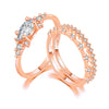 Wholesale Simple Style Solid Color Copper Plating Inlay Gold Plated Zircon Rings