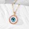 Elegant Eye Alloy Opal Women's Pendant Necklace