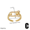 Wholesale Elegant Simple Style Heart Shape Copper Plating Inlay 18K Gold Plated Zircon Rings