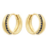 1 Pair Modern Style Shiny Double Ring Round Plating Inlay Copper Zircon 18K Gold Plated Earrings