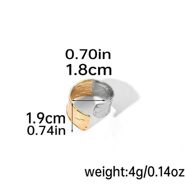 Wholesale Simple Style Classic Style Color Block Copper Plating 14K Gold Plated Silver Plated Rings