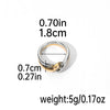 Wholesale Simple Style Classic Style Color Block Copper Plating 14K Gold Plated Silver Plated Rings