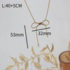 Titanium Steel Gold Plated Elegant Simple Style Solid Color Pendant Necklace