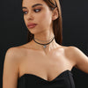 Gothic Simple Style Classic Style Irregular Heart Shape Alloy Iron Korean Velvet Tassel Three-dimensional Women's Choker