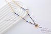 Stainless Steel Moonstone Shell 18K Gold Plated Simple Style Classic Style Color Block Beaded Plating Necklace