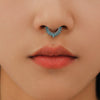 1 Piece Nose Rings & Studs Simple Style Classic Style Color Block Copper Inlay Rhinestones Nose Rings & Studs