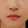 1 Piece Nose Rings & Studs Simple Style Classic Style Color Block Copper Inlay Rhinestones Nose Rings & Studs