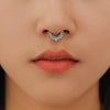 1 Piece Nose Rings & Studs Simple Style Classic Style Color Block Copper Inlay Rhinestones Nose Rings & Studs