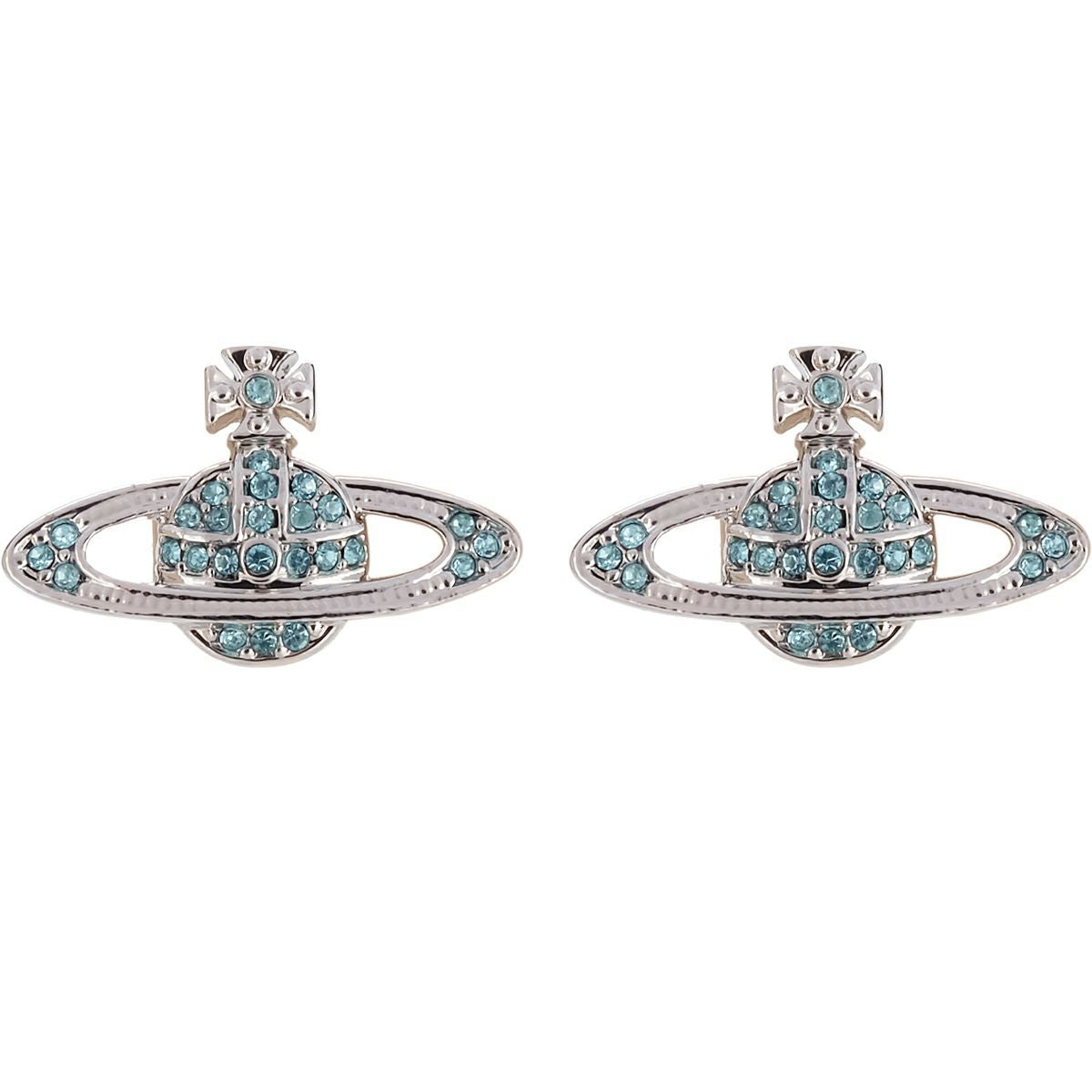 Fashion Universe Planet Alloy Inlay Rhinestones Women's Drop Earrings 1 Pair