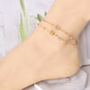 Simple Style Classic Style Heart Shape Titanium Steel Inlay Zircon Women's Anklet