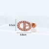 Fashion Copper Zircon Earrings