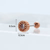 Fashion Copper Zircon Earrings