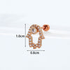 Fashion Copper Zircon Earrings