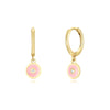 Ins Wind Pink Earrings Love Stars Dripping Oil Earrings Set