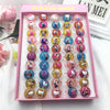 Wholesale Korean Version Cartoon 50pcs Resin Ring Acrylic Children's Toy Plastic Ring