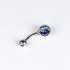 1 Piece Belly Rings Simple Style Color Block Stainless Steel Polishing Inlay Diamond Belly Rings