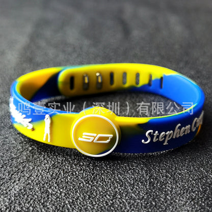 Fashion Basketball Star Silica Gel Unisex Bangle