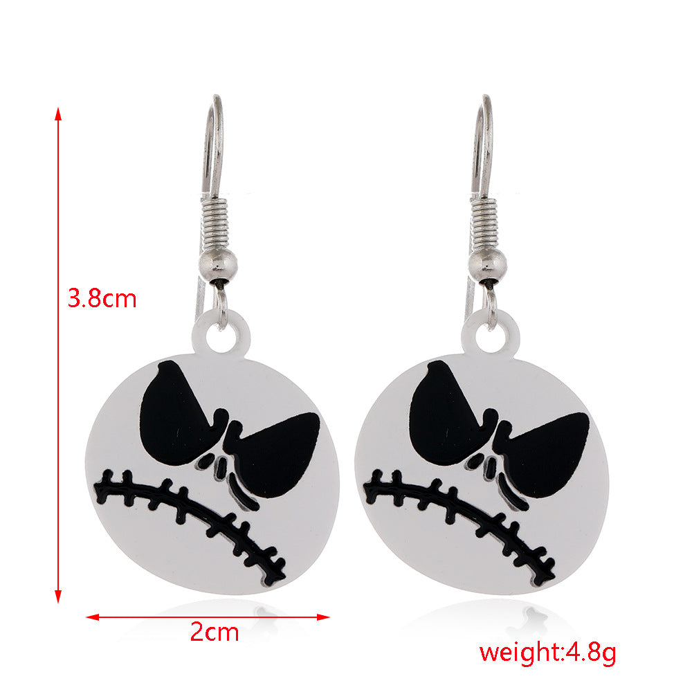 Fashion Skull Alloy Plating Women's Drop Earrings 1 Pair