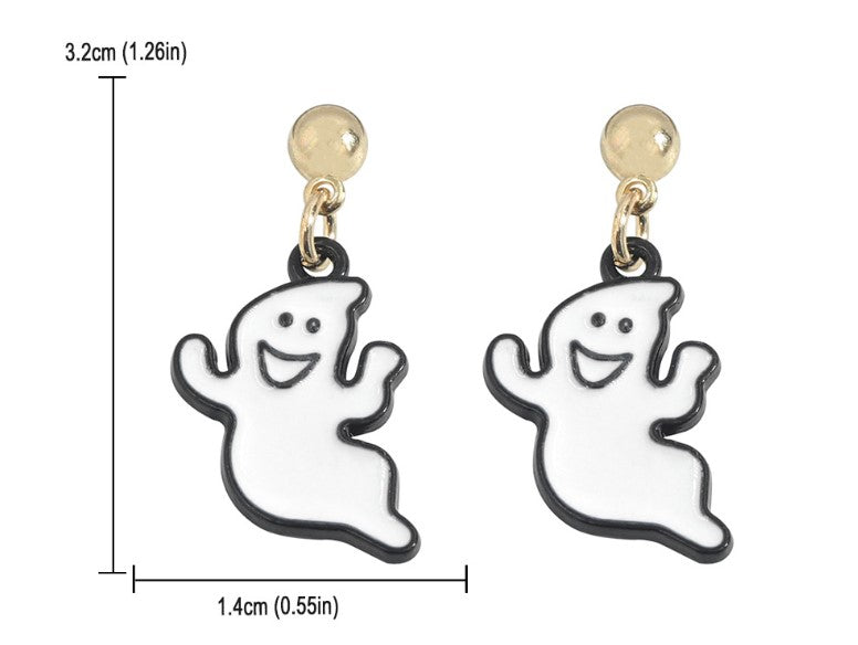 Fashion Pumpkin Skull Alloy Enamel Women's Drop Earrings 1 Pair