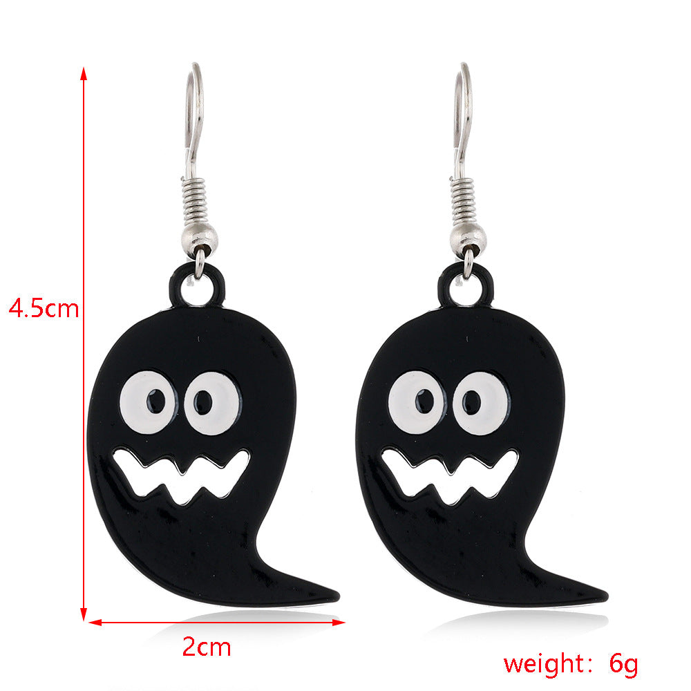 Fashion Skull Alloy Plating Women's Drop Earrings 1 Pair