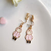 Cute Cartoon Alloy Plating Women's Earrings 1 Pair