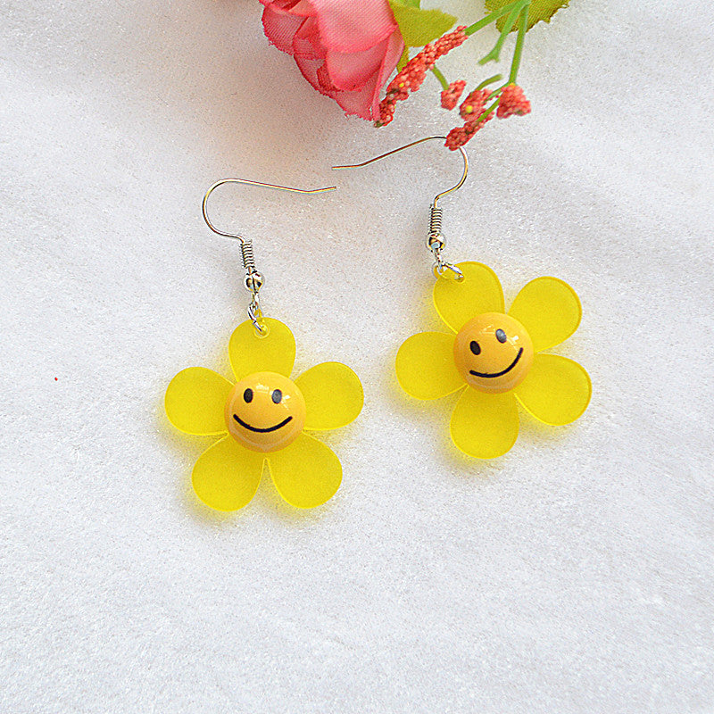 Fashion Flower Arylic Women's Drop Earrings 1 Pair