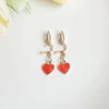 Cute Cartoon Alloy Plating Women's Earrings 1 Pair