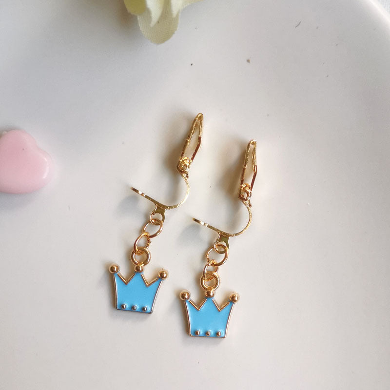 Cute Cartoon Alloy Plating Women's Earrings 1 Pair