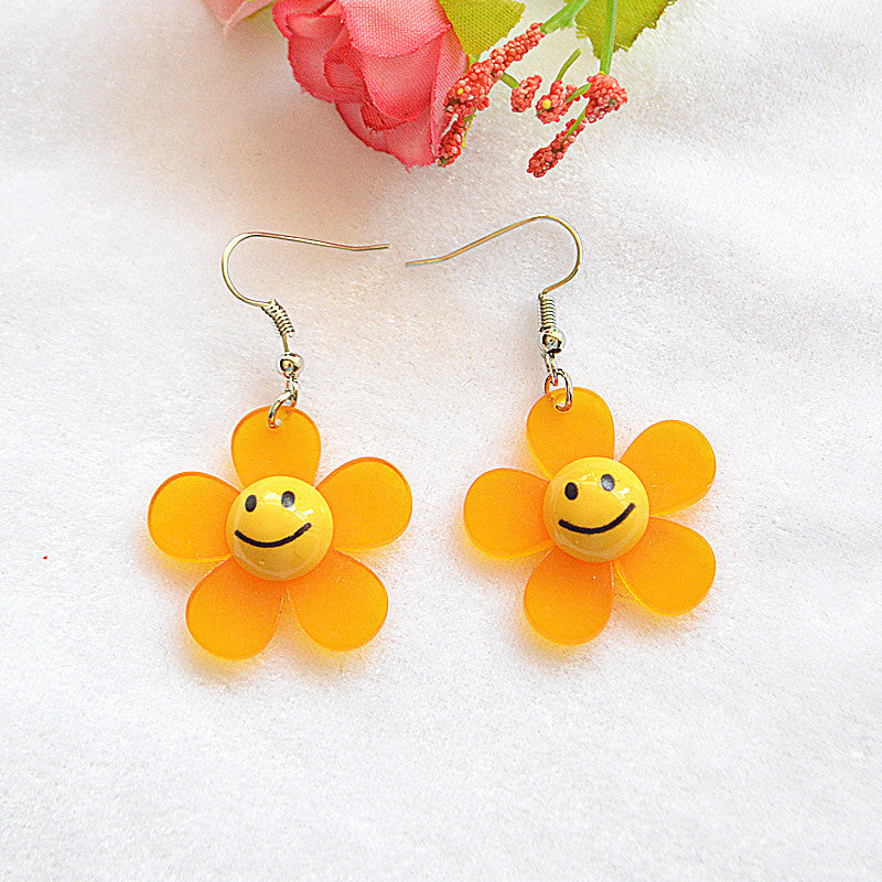 Fashion Flower Arylic Women's Drop Earrings 1 Pair