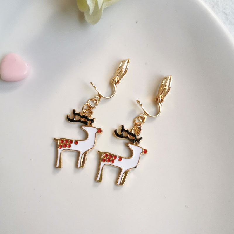 Cute Cartoon Alloy Plating Women's Earrings 1 Pair