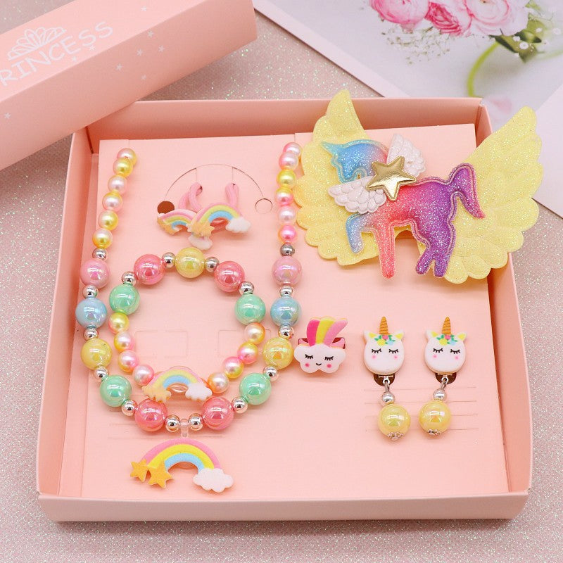 Cute Cartoon Resin Beaded Kid's Necklace