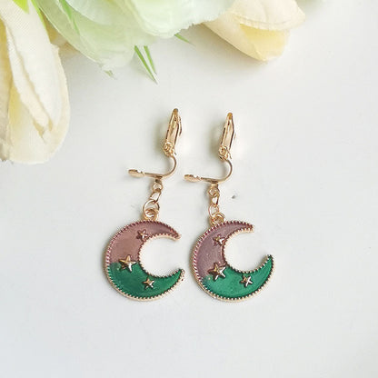 Cute Cartoon Alloy Plating Women's Earrings 1 Pair