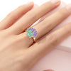 Cute Ice Cream Flower Butterfly Alloy Enamel Kid's Open Ring