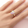 Cute Ice Cream Flower Butterfly Alloy Enamel Kid's Open Ring