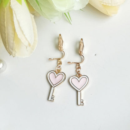 Cute Cartoon Alloy Plating Women's Earrings 1 Pair