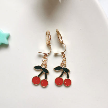 Cute Cartoon Alloy Plating Women's Earrings 1 Pair