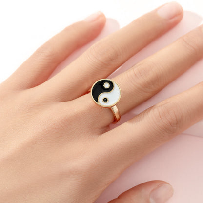 Cute Ice Cream Flower Butterfly Alloy Enamel Kid's Open Ring